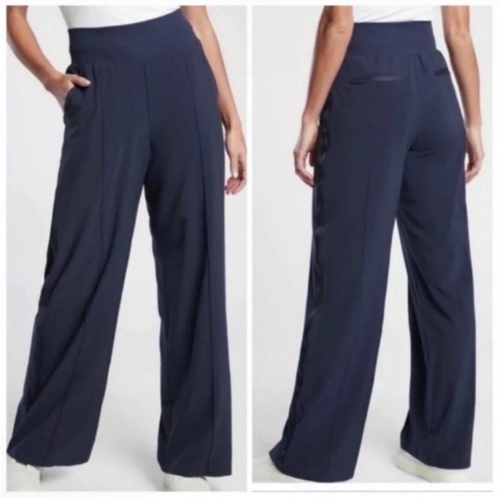 Athleta Nolita Wide Leg Navy Pant